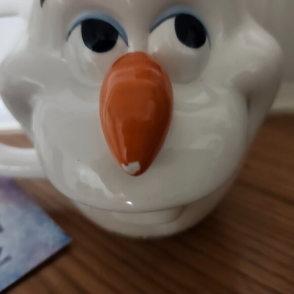 Disney Kohl's 2016 Frozen Olaf Snowman ceramic mug with lid - Picture 2 of 4